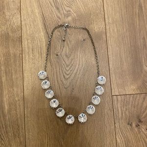Tasha silver large jewel necklace